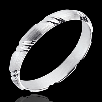 gift Braided White Gold Wedding Ring