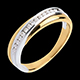 gold jewelry wedding ring yellow gold white gold channel settin