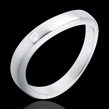 gift women Ellipse ring white gold