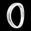 gold jewelry Ellipse ring white gold