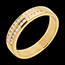 gifts Wedding ring gold semi-paved double channel setting  - 0.21 carat - 26 diamonds
