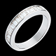 weddings semi paved wedding ring white gold channel setting