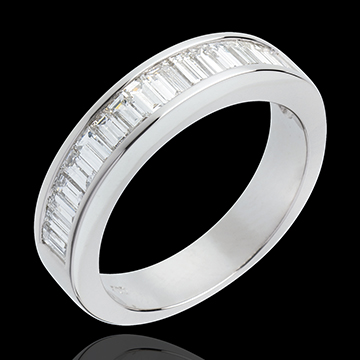 sell on line Half eternity ring white gold channel setting 1 carat
