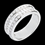 gift woman Heiress half eternity ring white gold paved - 1 carat - 44 diamonds