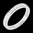 women Paved half eternity ring white gold channel setting - 0.5 carat - 13 diamonds