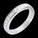 gift women semi paved wedding ring white gold channel setting