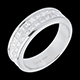 gold jewelry wedding ring white gold semi paved double channel