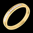 sales on line Half eternity ring yellow gold semi-pave channel setting - 0.31 carat - 11 diamonds