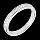 gift woman wedding ring white gold semi paved channel setting