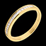 weddings Half eternity ring yellow gold channel setting - 0.3 carat