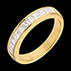 weddings semi paved wedding ring yellow gold channel settin