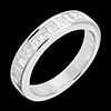on-line buy Half eternity ring white gold channel setting - 1 carat