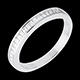 gift women semi paved wedding ring white gold channel setting