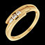 gifts women Yellow Gold Bipolaire Trilogy Ring