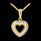 on line sell heart drop paved 18 diamonds