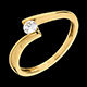 women solitaire apostrophe yellow gold