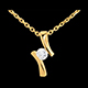 gift women pendentif apostrophe diamant gm or jaune 26 carats