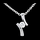 sell on line pendentif apostrophe diamant gm or blanc 26 carats