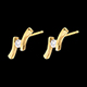present apostrophe earrings yellow gold