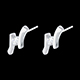 gift woman apostrophe earrings white gold 31 carat