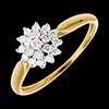 sell Kaleidoscope ring yellow gold  - 0.26 carat - 19diamonds