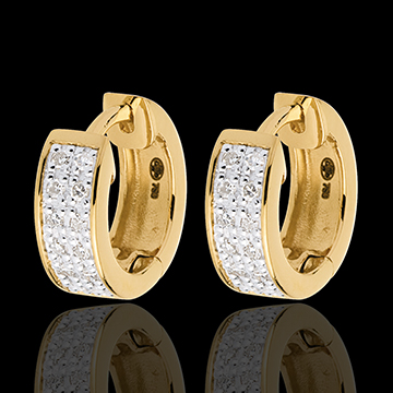 buy on line Diorama earrings paved yellow gold  - 24 diamonds