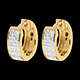 sell diorama earrings paved yellow gold 24 diamonds