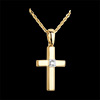 buy Yellow Gold and Diamond Cross Pendant
