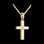 sell Yellow Gold and Diamond Cross Pendant