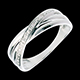 gifts spiral ring white gold paved 4diamonds