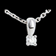 gift women pendentif diamant beliere or blanc pm