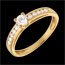 sell Decadence Side Stone Ring yellow gold  - 0.39 carat - 11 diamonds