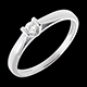 present elegance solitaire ring white gold