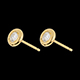 gifts yellow gold doll solitaire earrings