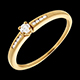 gift octave solitaire ring yellow gold 9diamonds