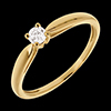 sell Solitaire tapered ring yellow gold