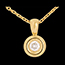 buy on line Chalice drop pendant yellow gold - 0.23 carat