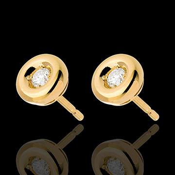 jewelry Chalice Diamond Stud Earrings yellow gold