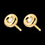 present Chalice Diamond Stud Earrings yellow gold