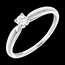 sell on line Solitaire tapered ring white gold
