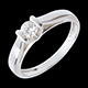 sell elegance solitaire ring white gold 24 carat