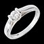 gifts woman Elegance Solitaire ring white gold - 0.24 carat