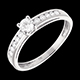 present decadence solitaire ring white gold 39 carat 11dia