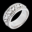 gold jewelry The Empress half eternity ring white gold-diamonds - 0.9 carat