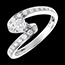 sales on line Reverence Diamond Set Shoulder Ring - 0.57 carat - 19 diamonds