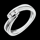 sales on line white gold ritournelle trilogy ring