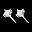 sales on line Checker-board Stud Earrings white gold paved - 0.34 carat