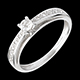 sell solitaire arch white gold paved 21 carat