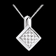 sell on line checkerboard necklace white gold paved 25 carat