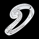 on line sell solitaire acquarius paved white gold 28 carat